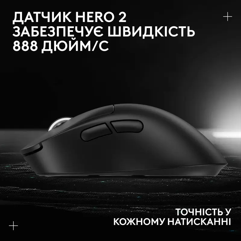 Миша ігрова Logitech G PRO X SUPERLIGHT 2 DEX Wireless BT - BLACK - фото - №12