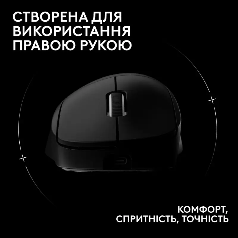 Миша ігрова Logitech G PRO X SUPERLIGHT 2 DEX Wireless BT - BLACK - фото - №1