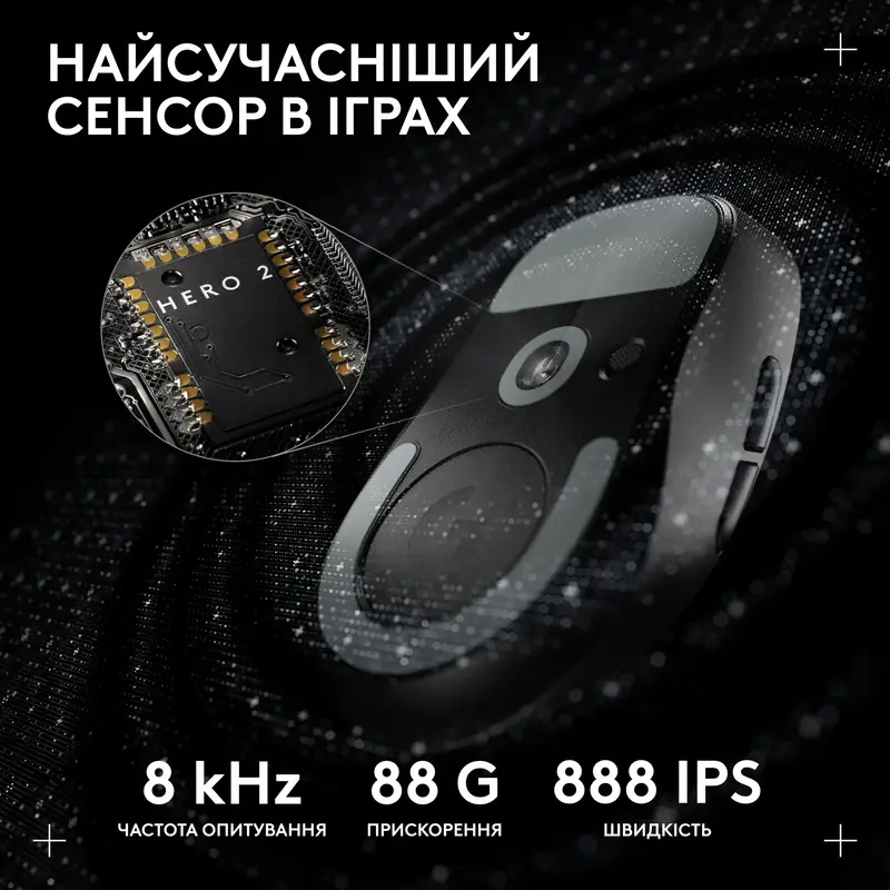 Миша ігрова Logitech G PRO X SUPERLIGHT 2 DEX Wireless BT - BLACK - фото - №3
