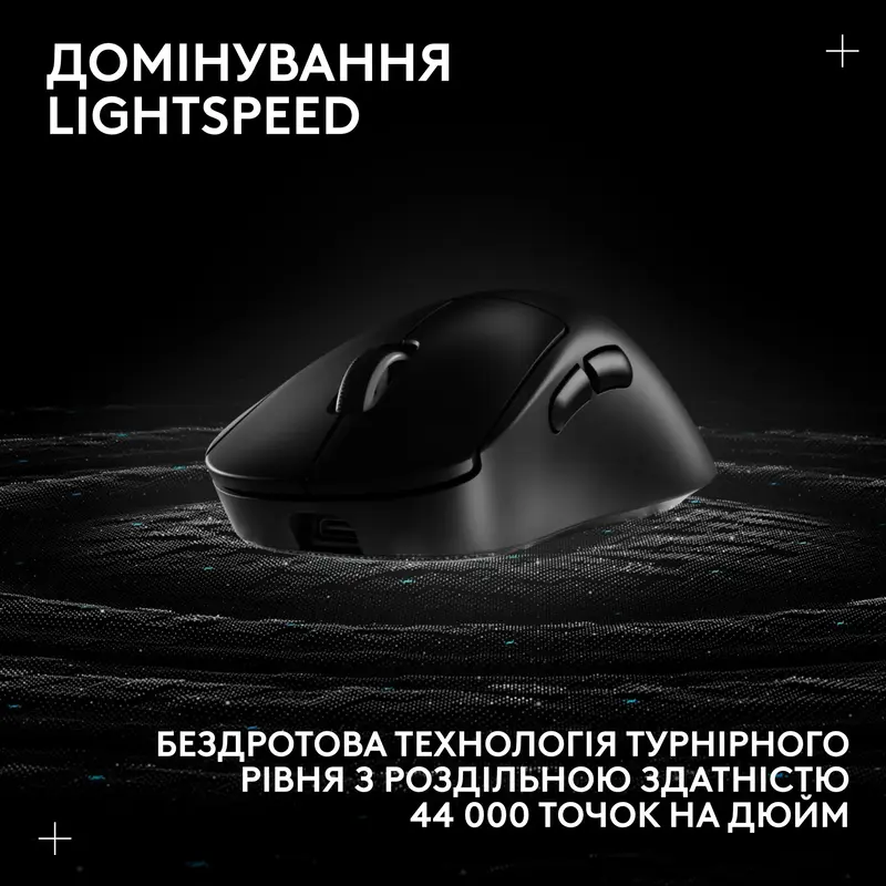Миша ігрова Logitech G PRO X SUPERLIGHT 2 DEX Wireless BT - BLACK - фото - №4