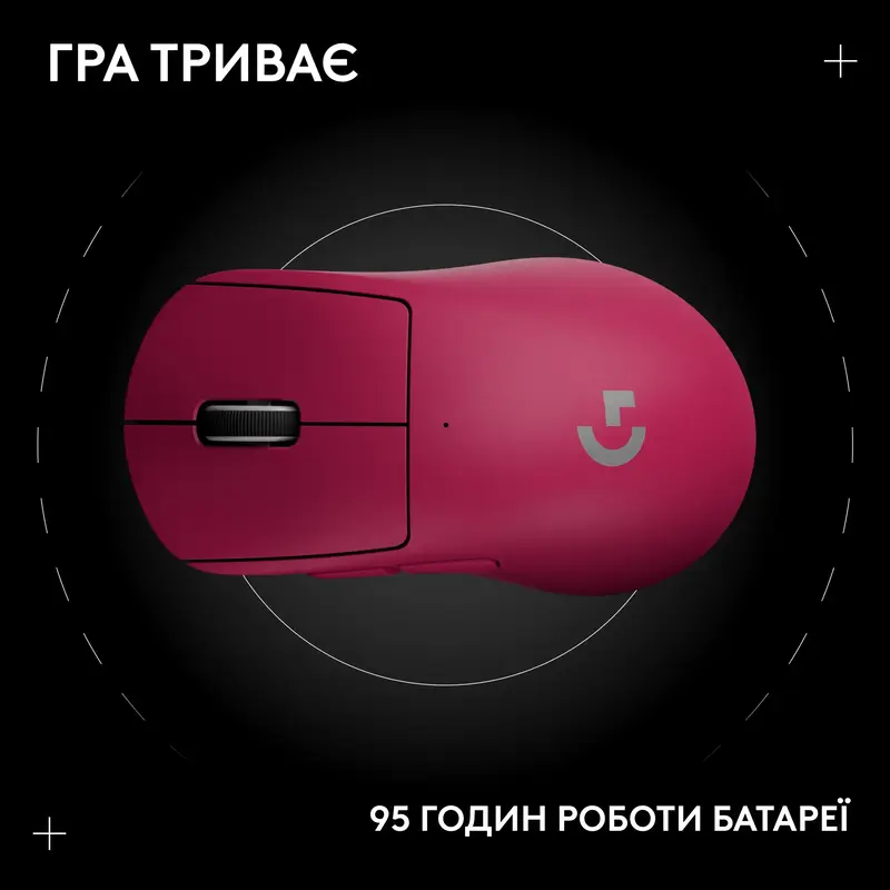 Мышь игровая Logitech G PRO X SUPERLIGHT 2 DEX Wireless BT - PINK - фото - №13