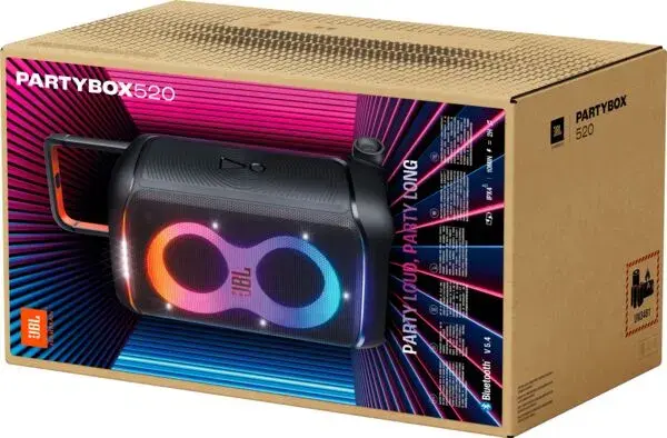 Акустика JBL PartyBox 520 Black - фото - №17