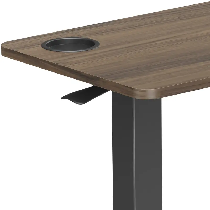 Компьютерный стол Officepro ODM270DW Dark Wood/Black - фото - №1