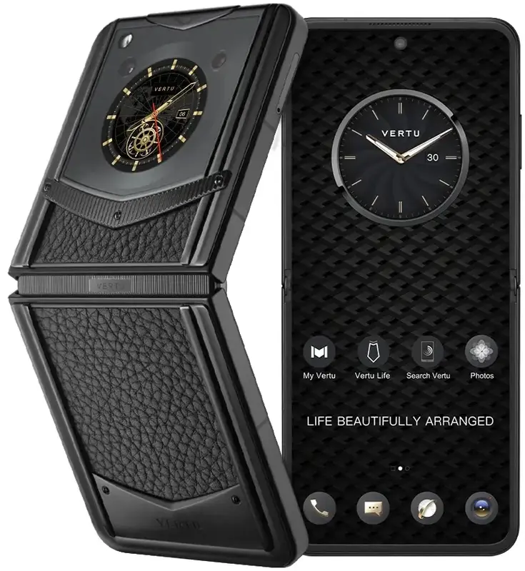 Vertu Ironflip Calfskin Series Jade Black - фото - №1