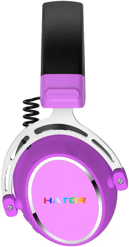 Гарнітура ігрова HATOR HYPERGANG 3 Hi-Res (ESH52) violet - фото - №5