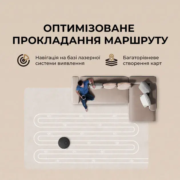 Робот-пилосос миючий Dreame D20 White - фото - №5