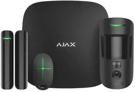 Комплект охоронної сигналізації Ajax StarterKit Cam HDR (8EU) UA black - фото - №4
