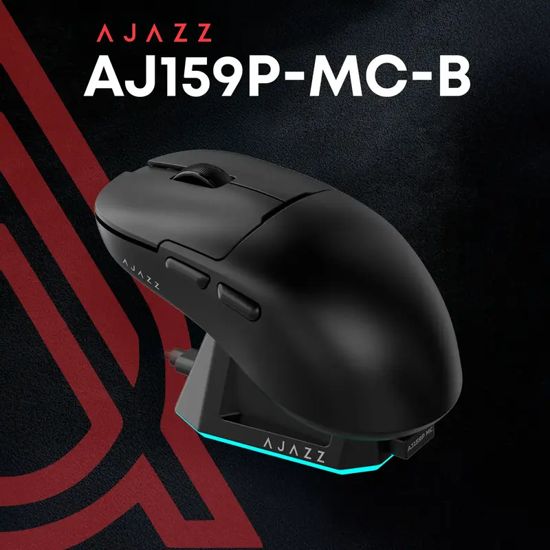 Комп'ютерна миша Ajazz AJ159P MC Black - фото - №4