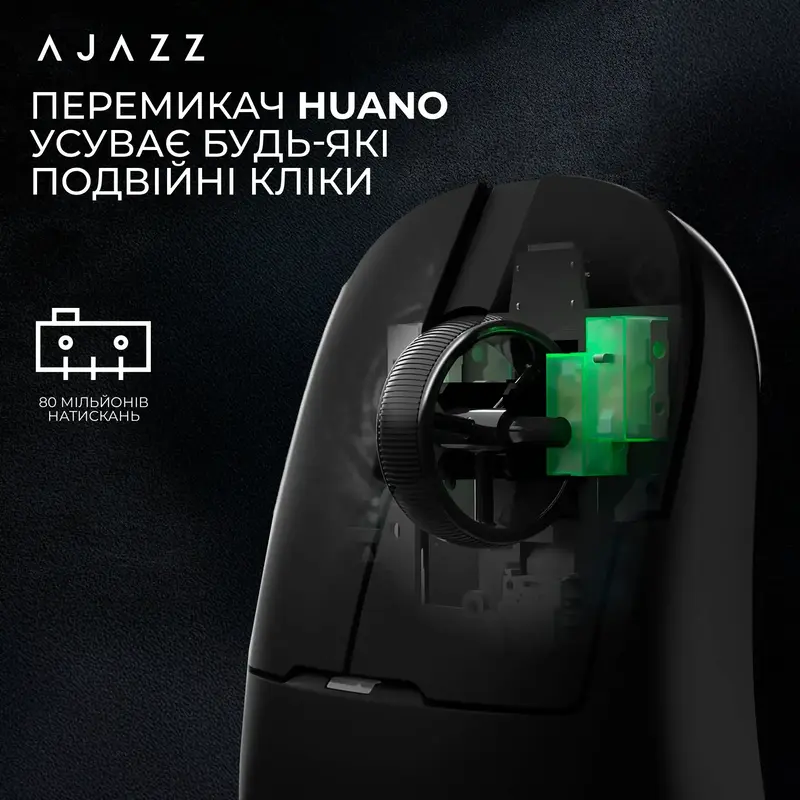 Комп'ютерна миша Ajazz AJ159P MC Black - фото - №8