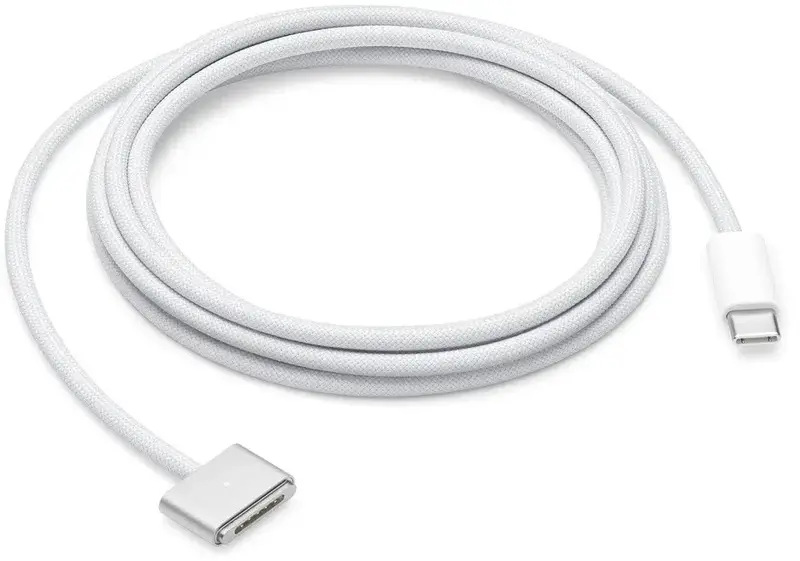 Кабель Apple USB-C to MagSafe 3 2m (сріблястий) (MW613) - фото - №0