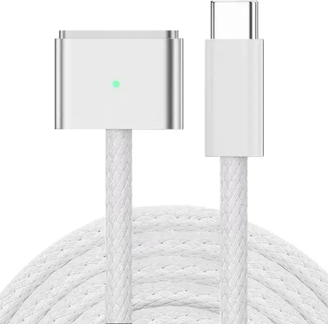 Кабель Apple USB-C to MagSafe 3 2m (сріблястий) (MW613) - фото - №4