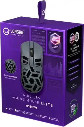 Комп'ютерна миша Lorgar Elite MSE90W Wireless Dark Grey - фото - №10