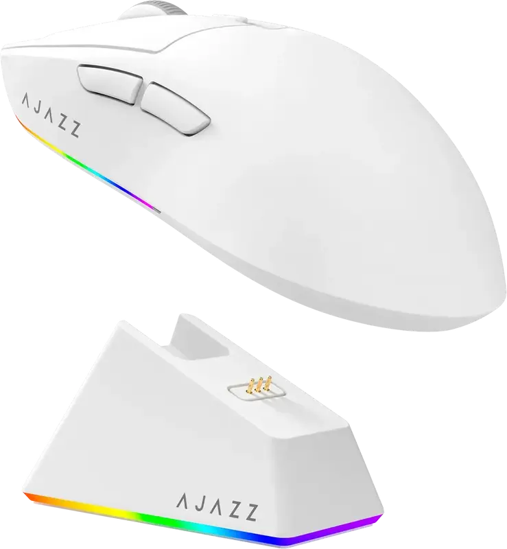 Комп'ютерна миша Ajazz AJ139 V2 MC White - фото - №1