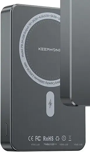 Додаткова батарея Keephone Lucci 10000mAh Gunmetal (KPFRAPB-34BK) - фото - №1
