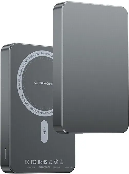 Додаткова батарея Keephone Lucci 10000mAh Gunmetal (KPFRAPB-34BK) - фото - №0