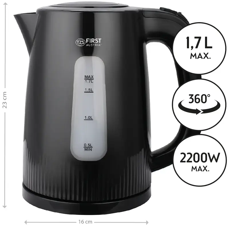 Електрочайник First Austria FA-5417-7-BA - фото - №2