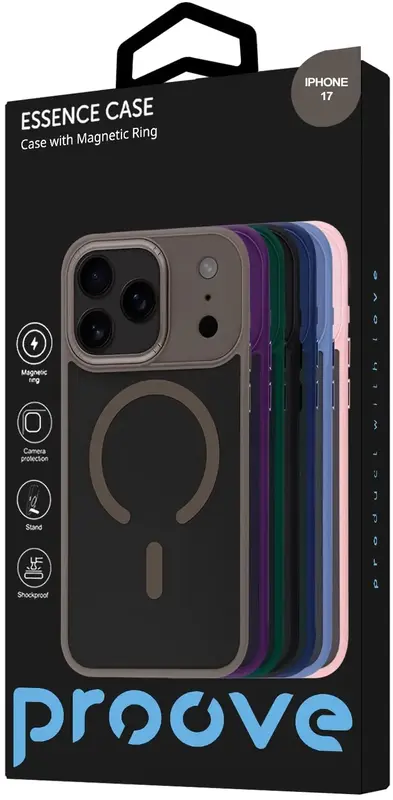 Чохол Proove Essence Case with Magnetic Ring iPhone 17 (natural titanium) - фото - №4