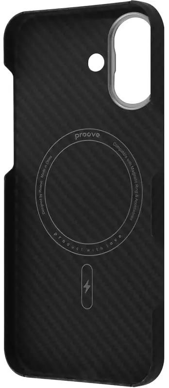Чохол Proove Carbon Slim with Magnetic Ring iPhone 17 (black) - фото - №1