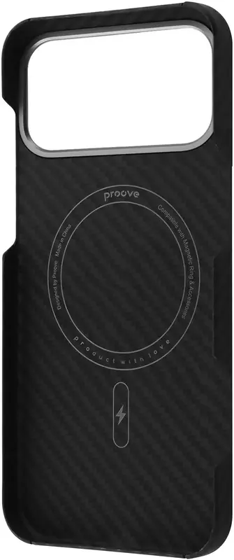 Чохол Proove Carbon Slim with Magnetic Ring iPhone 17 Pro Max (black) - фото - №1