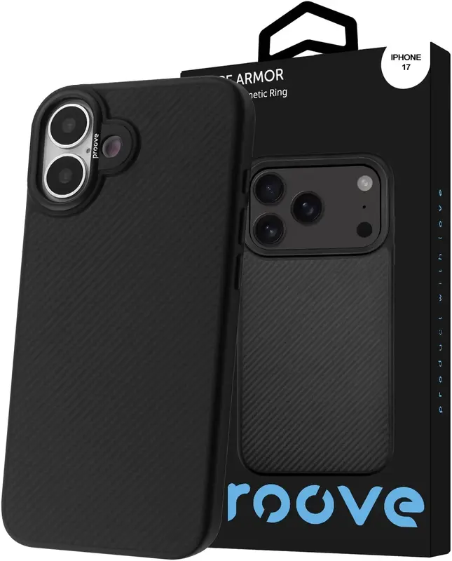 Чохол Proove Force Armor Case with Magnetic Ring iPhone 17 (Black) - фото - №2