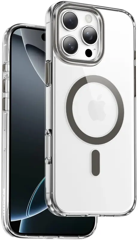 Чохол Keephone Aurora MagSafe Case for 16 Pro Max Natural Titanium (KPAUR16PMTGY) - фото - №0