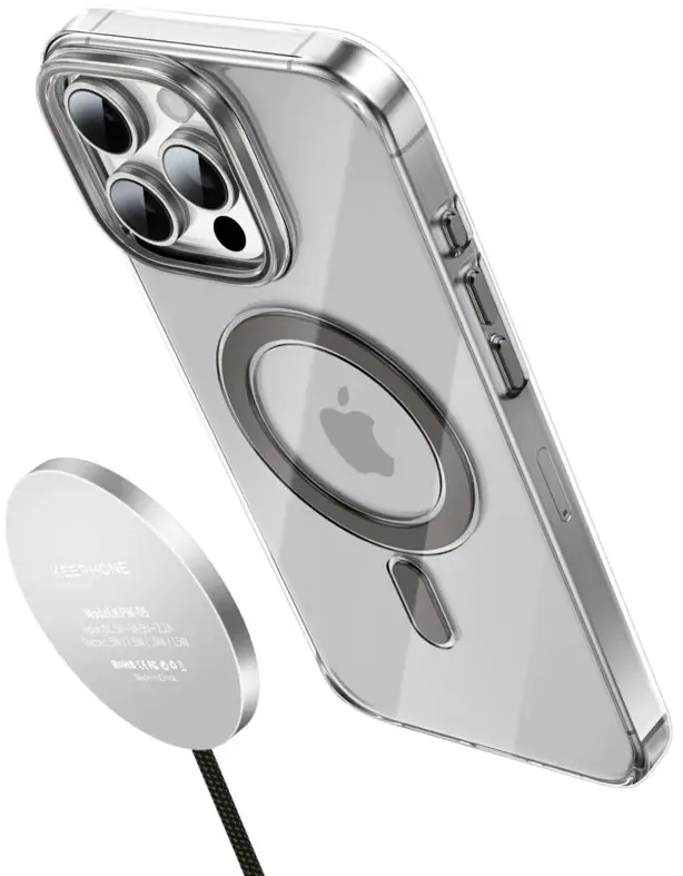 Чохол Keephone Aurora MagSafe Case for 16 Pro Max Natural Titanium (KPAUR16PMTGY) - фото - №2