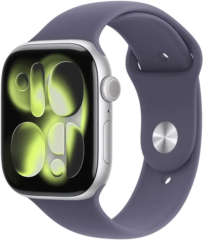Apple Watch Series 11 GPS 42mm Silver Aluminium Case with Purple