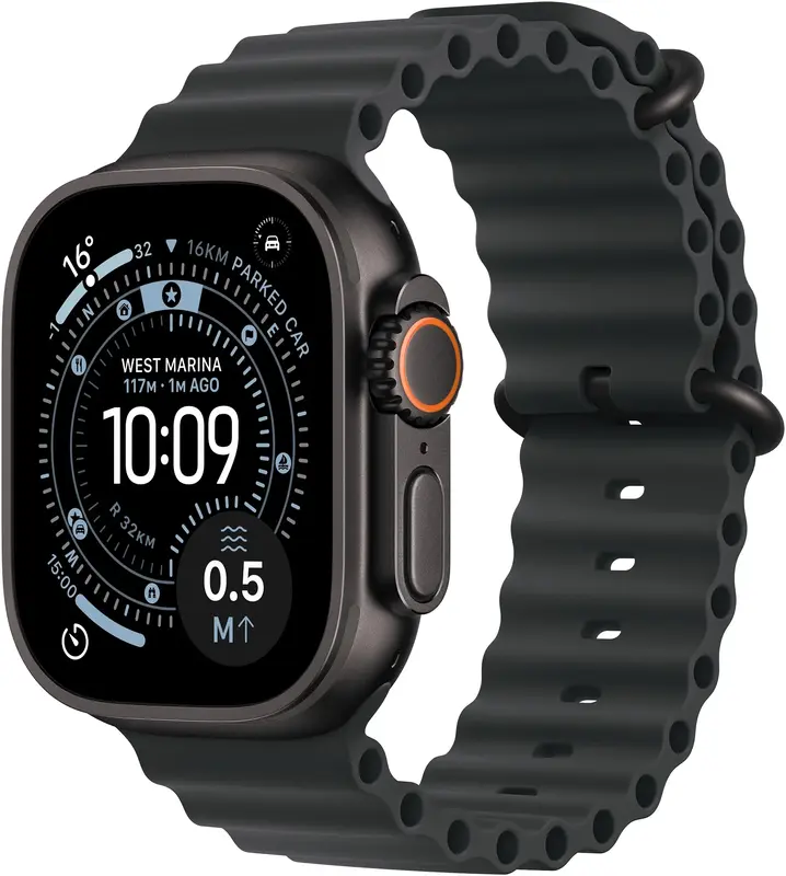 Apple Watch Ultra 3 GPS + Cellular 49mm Black Titanium Case with