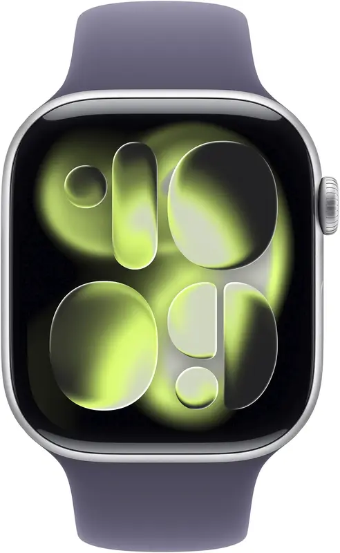 Apple Watch Series 11 GPS 42mm Silver Aluminium Case with Purple