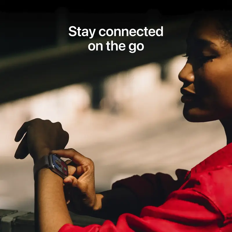 Apple Watch Series 11 GPS 46mm Rose Gold Aluminium Case with Light Blush Sport Band - M/L (MEV74RK/A) - фото - №6