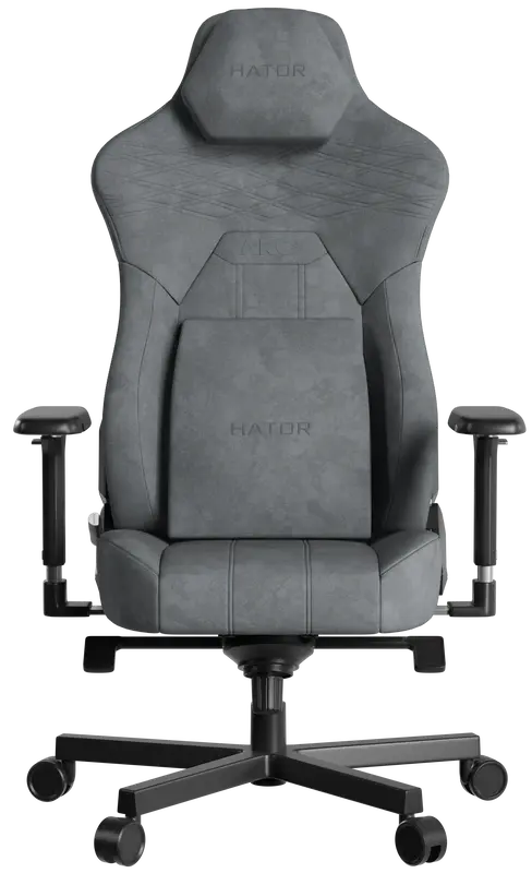 Ігрове крісло HATOR Arc 3 XL Velour (HTC3446XL) Grey - фото - №0