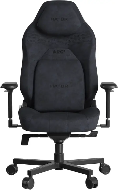 Ігрове крісло HATOR Arc 3 L Velour (HTC3440L) Black - фото - №0