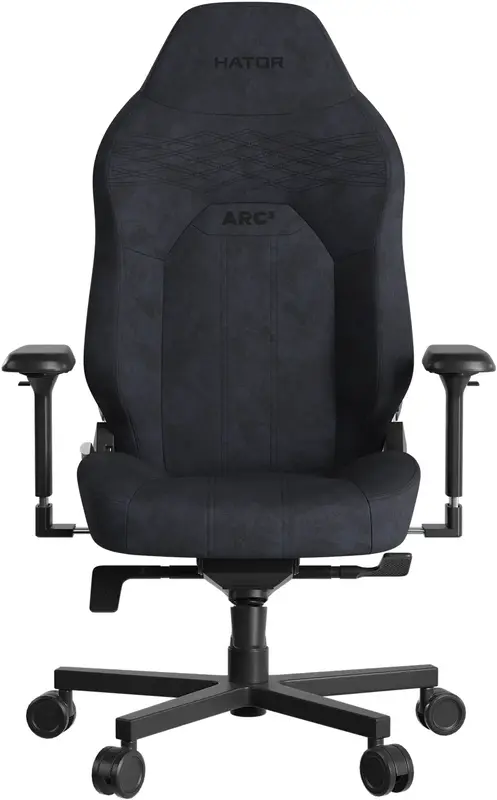 Ігрове крісло HATOR Arc 3 L Velour (HTC3440L) Black - фото - №1