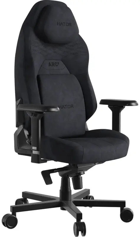 Ігрове крісло HATOR Arc 3 L Velour (HTC3440L) Black - фото - №2