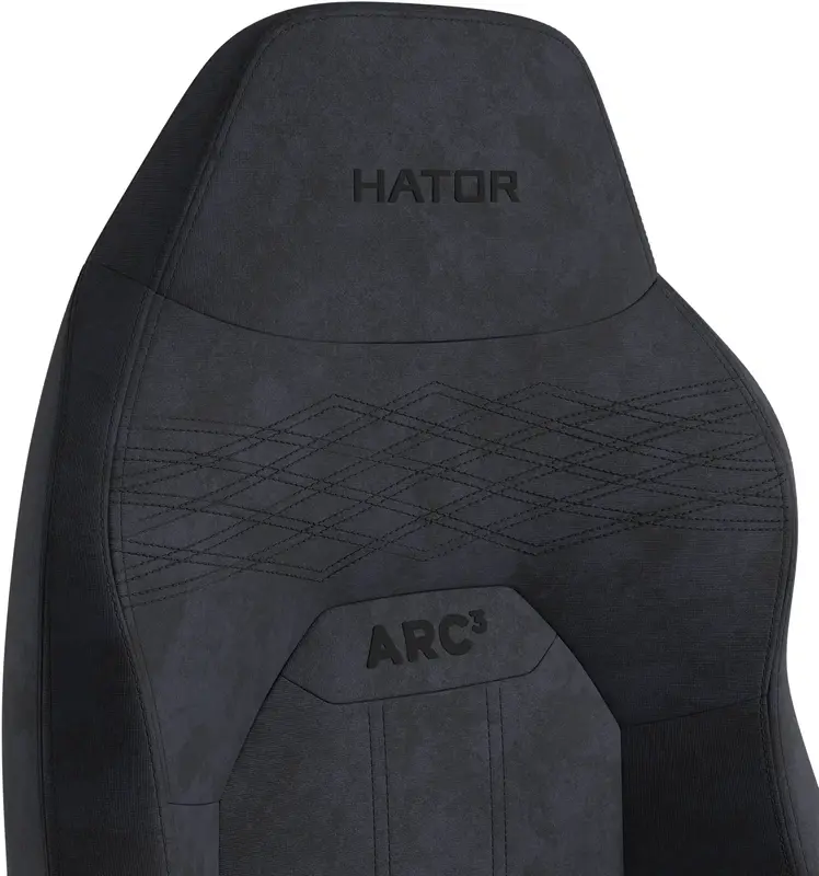 Ігрове крісло HATOR Arc 3 L Velour (HTC3440L) Black - фото - №4