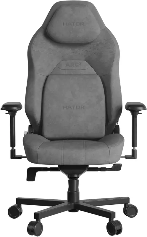 Ігрове крісло HATOR Arc 3 L Velour (HTC3446L) Grey - фото - №0