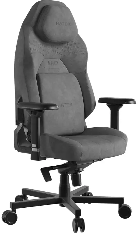 Ігрове крісло HATOR Arc 3 L Velour (HTC3446L) Grey - фото - №2