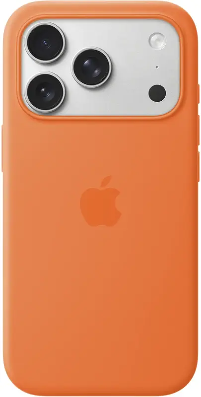Чохол iPhone 17 Pro Silicone Case with MagSafe Orange (MGFE4ZM/A) - фото - №0