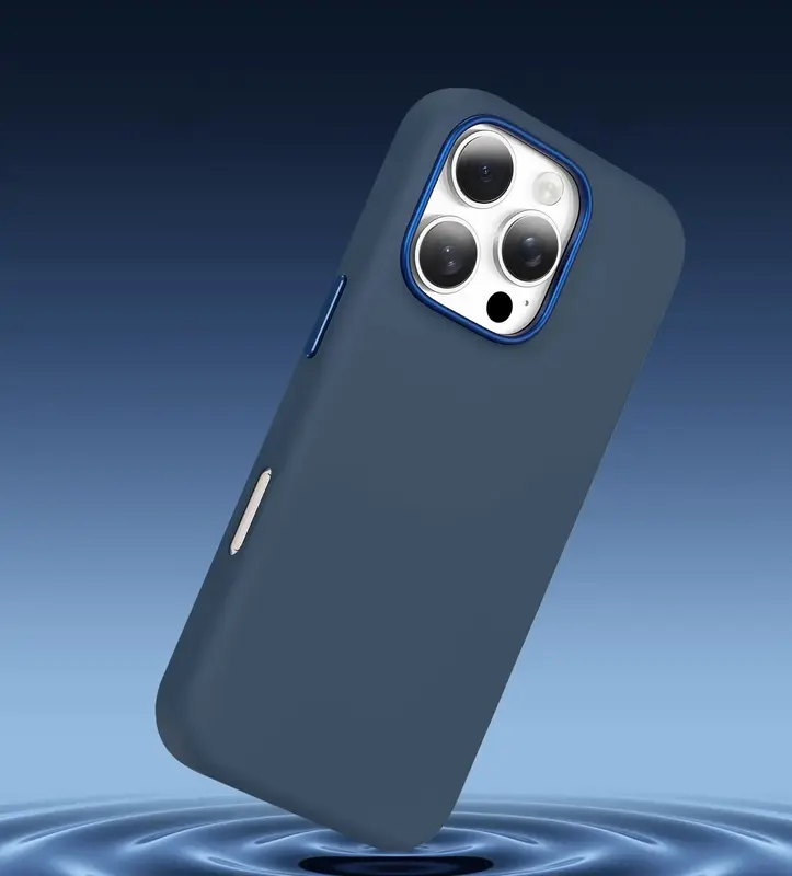 Чехол Keephone Rosana Liquid Silicone MagSafe Case for 16 Pro Blue (KPROSA16PBL) - фото - №4