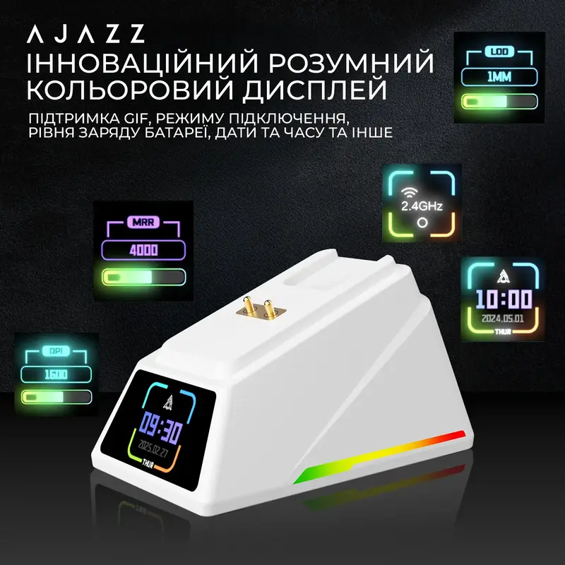 Комп'ютерна миша Ajazz AJ159 APEX (AJM159-A-W) White - фото - №15