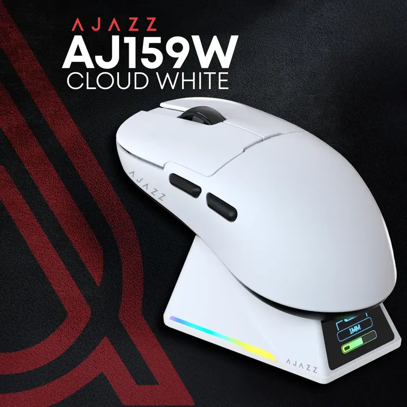 Комп'ютерна миша Ajazz AJ159 APEX (AJM159-A-W) White - фото - №7