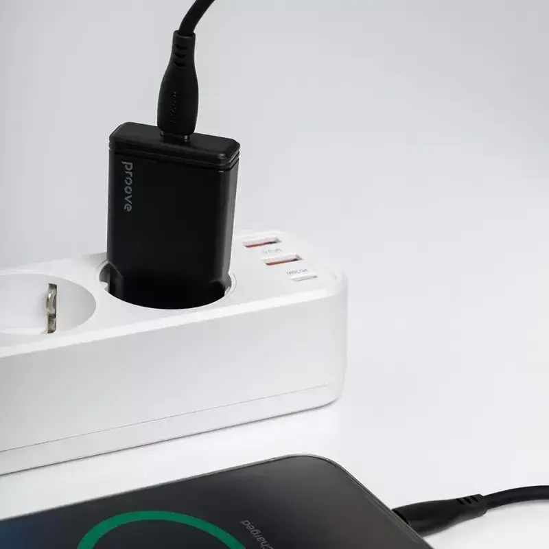 Ун.ЗП Proove Slender 30W USB-C + USB-A GaN бiлий - фото - №6