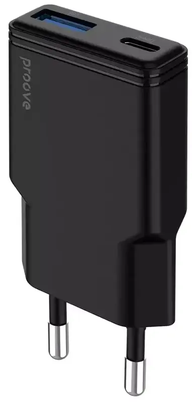 Ун.ЗП Proove Slender 30W USB-C + USB-A GaN чорний - фото - №0