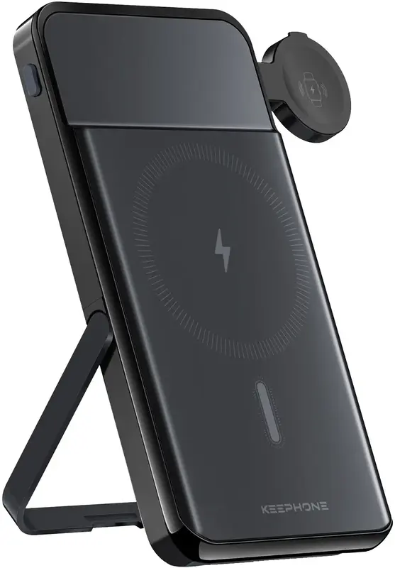 Додаткова батарея Keephone Mag PowerBank, 10000mAh 3-in-1 (MAGPOBAPB-21BBK) - фото - №1