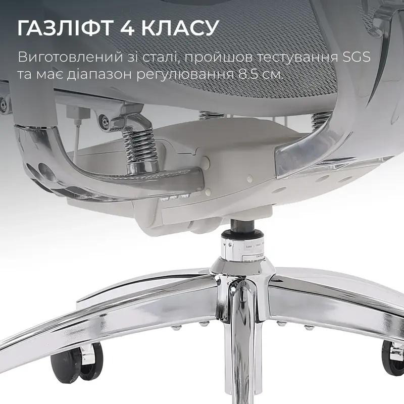 Крісло офісне Sihoo DORO S300 Mesh Light Grey - фото - №13