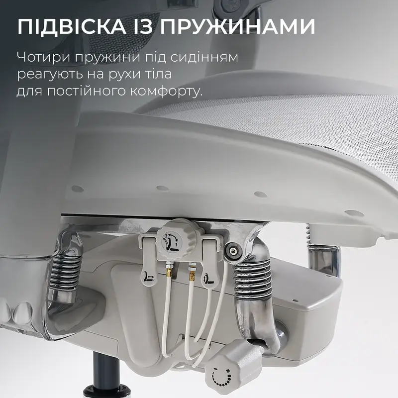 Крісло офісне Sihoo DORO S300 Mesh Light Grey - фото - №15