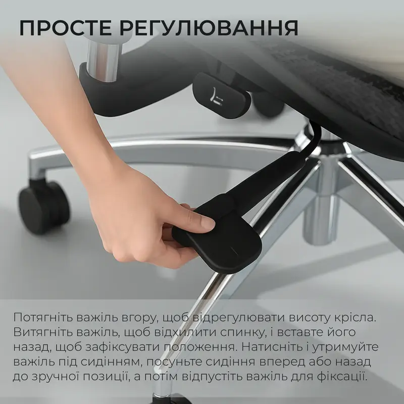 Крісло офісне Sihoo DORO S100 Mesh Black - фото - №13