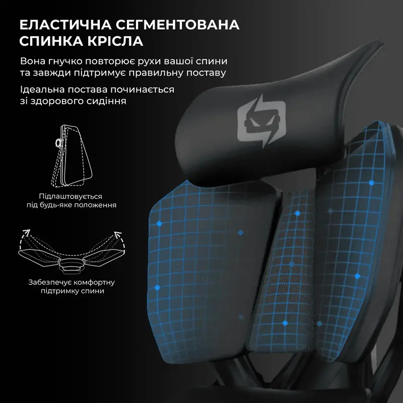 Крісло геймерське Sihoo X5C Mesh Black - фото - №6