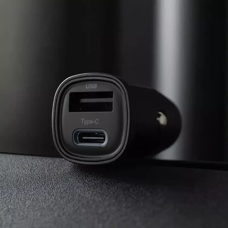 Автомобільний зарядний пристрій Proove Flash 30W (Type-C + USB) + Cable Type-C to Type-C чорний - фото - №4
