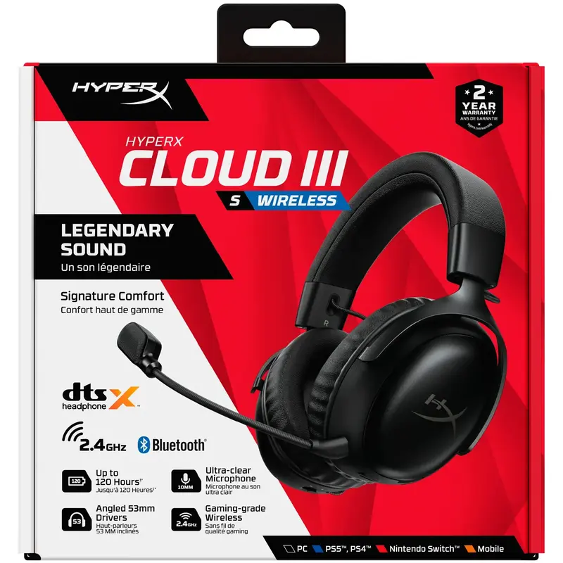 Гарнітура ігрова HyperX Cloud III S Black (A59YZAA) - фото - №6